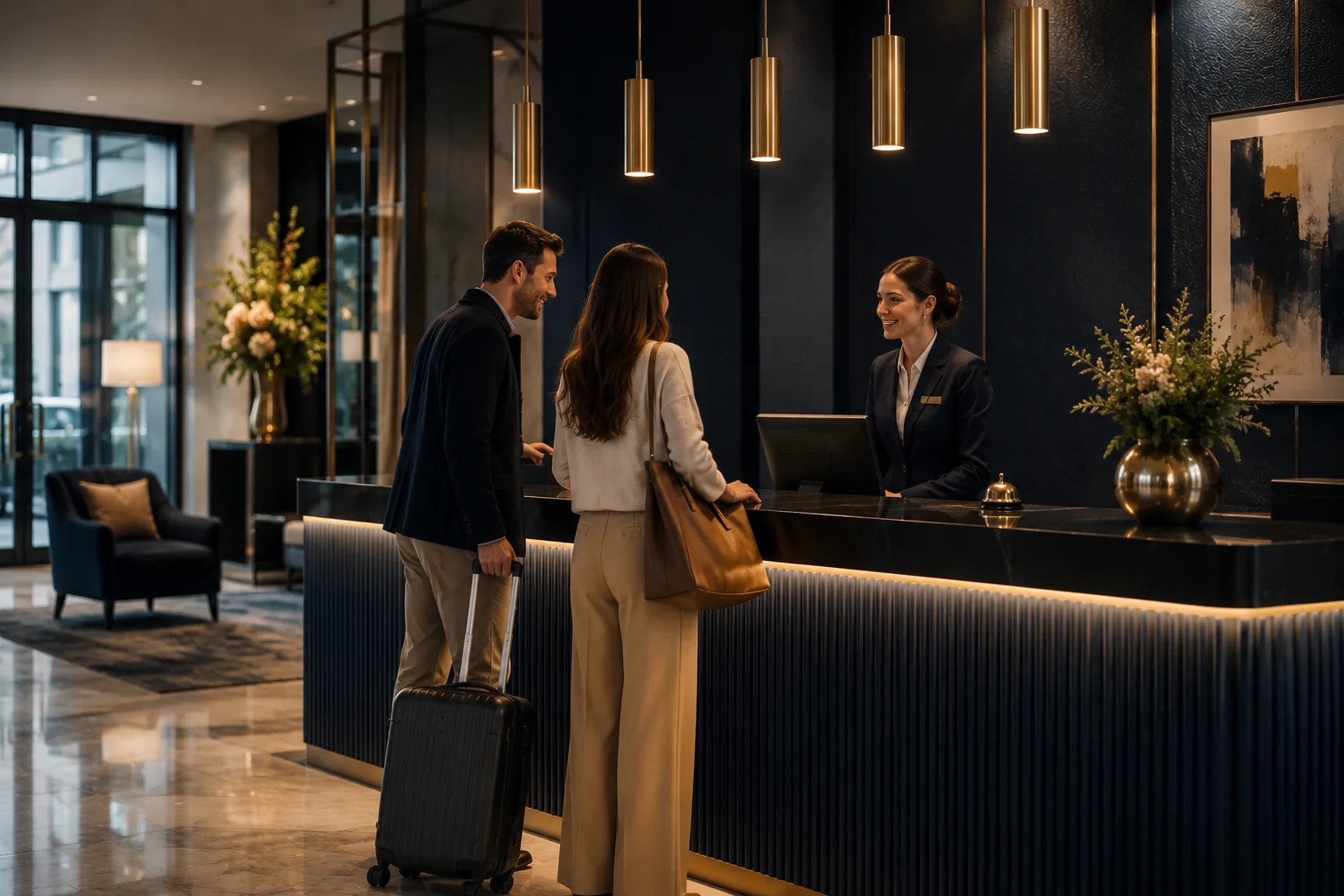 Modernes Hotel Lobby